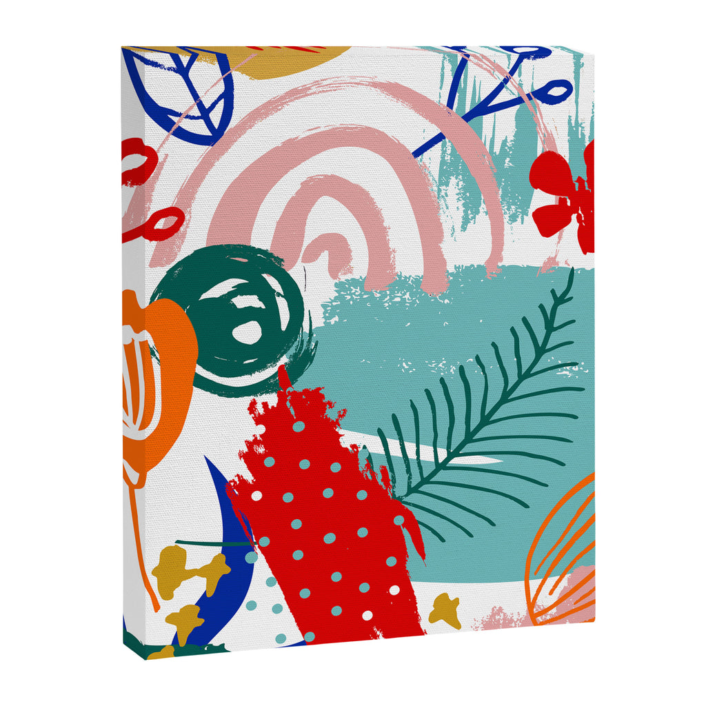 Summer Floral Prints, Abstract, Colourful Prints. Canvas Print Gallery Image 8