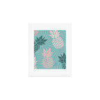Summer, Pineapple Art, Pink, Turquoise, Teal Art Print Gallery Image 1