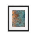 Tarnished in Teal and Copper Rust Framed Art Print Gallery Image 6