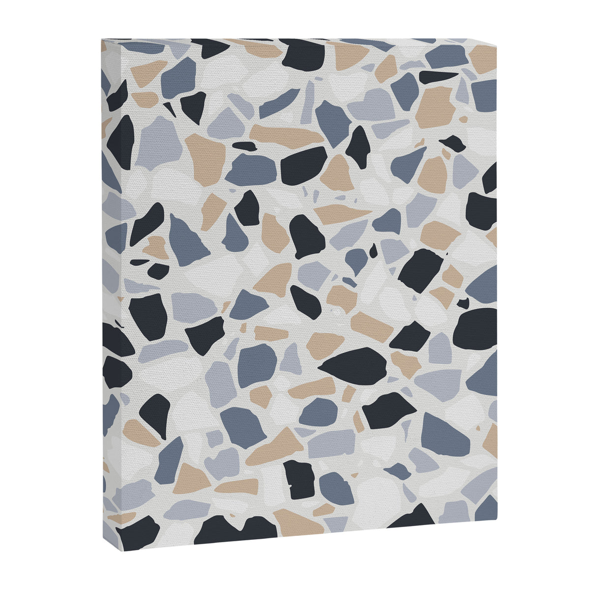 Terrazzo Mosaic Pattern, Gray and Neutral Canvas Print Gallery Image 8