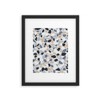 Terrazzo Mosaic Pattern, Gray and Neutral Framed Art Print Gallery Image 6