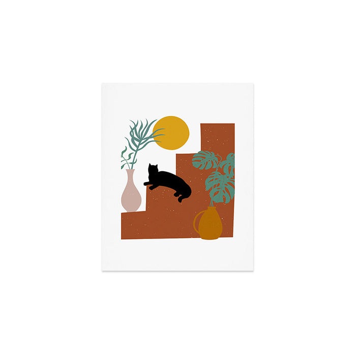 The Cat and The Sun II Art Print Gallery Image 1