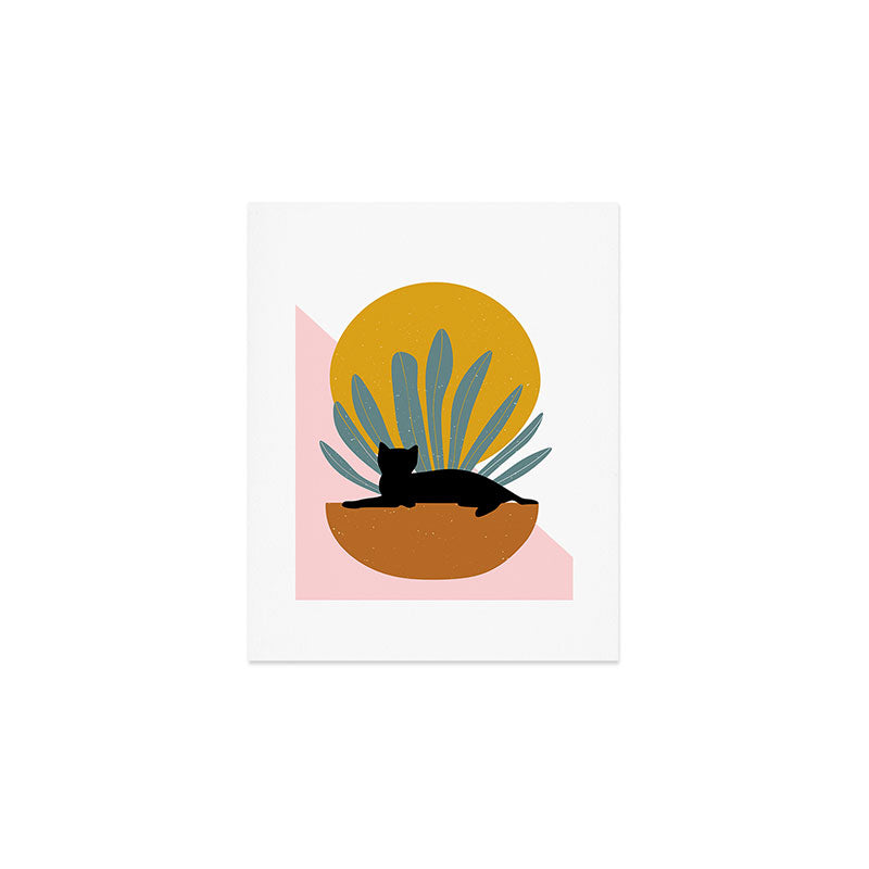 The Cat and The Sun III Art Print Gallery Image 1