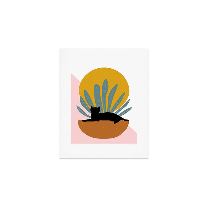The Cat and The Sun III Art Print Gallery Image 1