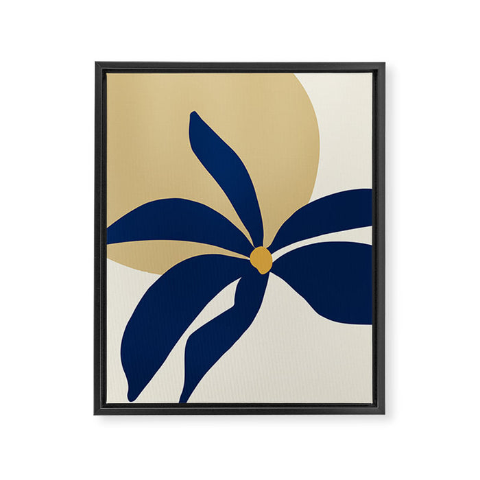 The Flower And The Sun, Floral Prints Framed Canvas Print Gallery Image 1
