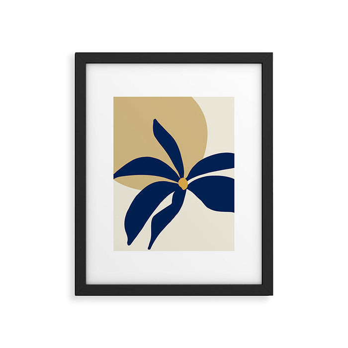 The Flower And The Sun, Floral Prints Framed Art Print Gallery Image 1