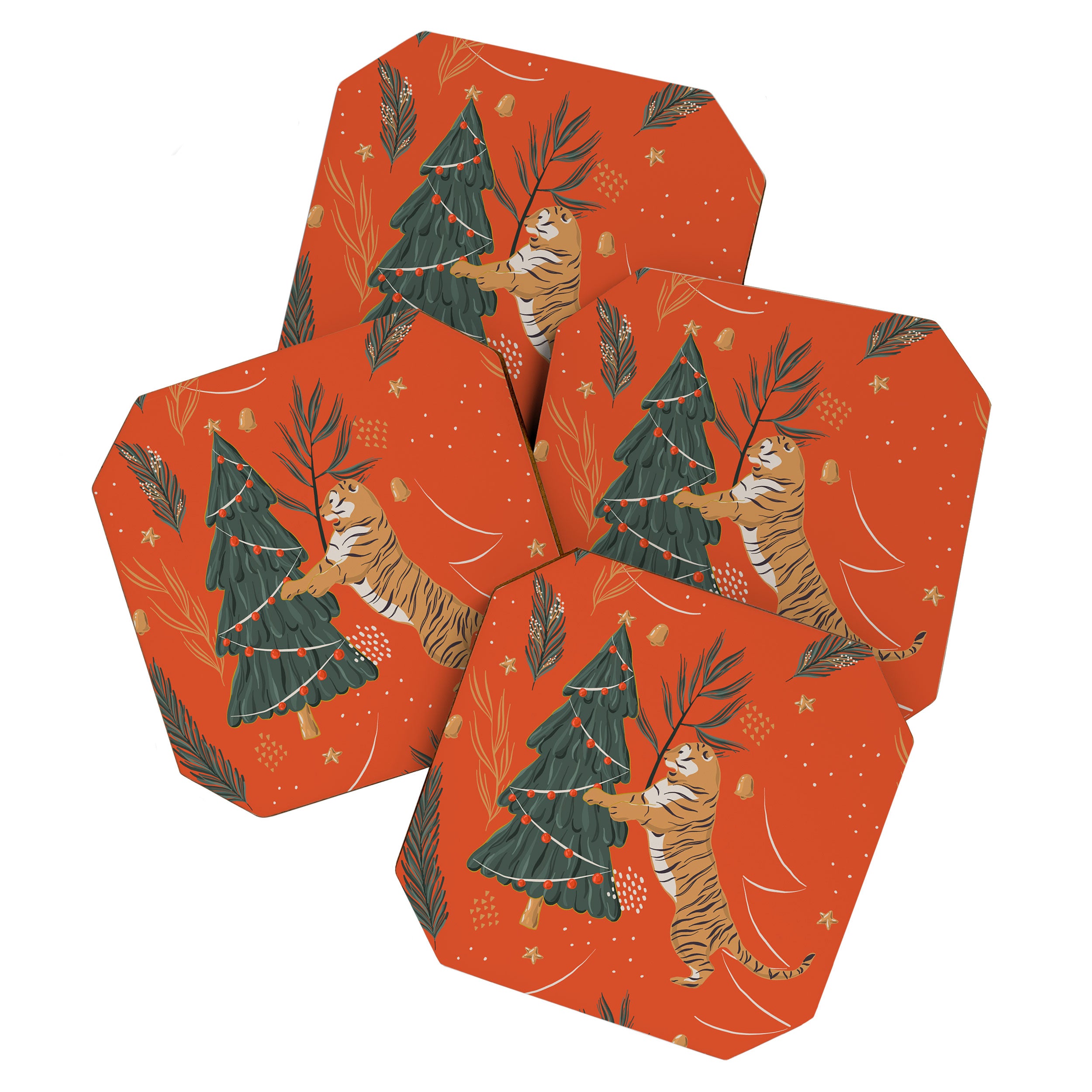 Tigers Christmas Coaster Gallery Image 1