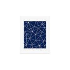 Triangle Geometric Art,  Navy Blue, Pieces Art Art Print Gallery Image 1