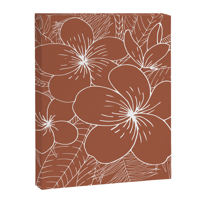Tropical, Hibiscus, Floral Prints, Boho Wall Art Canvas Print Gallery Image 1