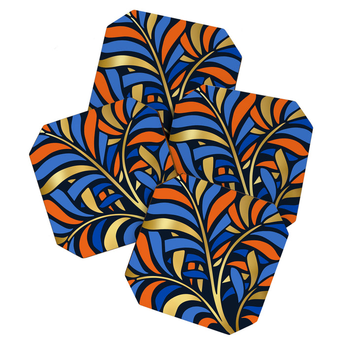 Tropical Leaf Decor Coaster Gallery Image 1