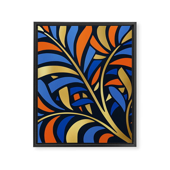 Tropical Leaf Decor Framed Canvas Print Gallery Image 1