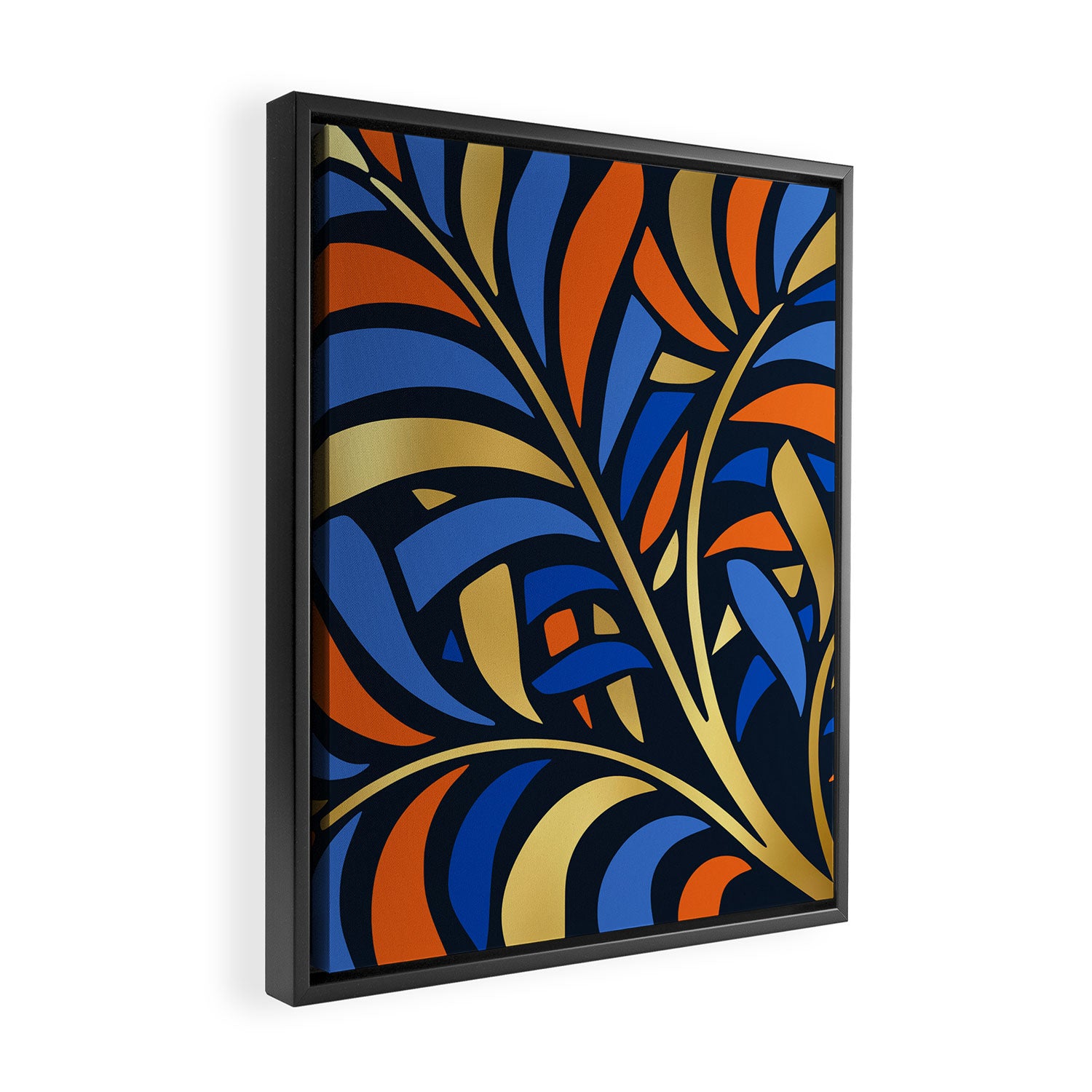 Tropical Leaf Decor Framed Canvas Print Gallery Image 2