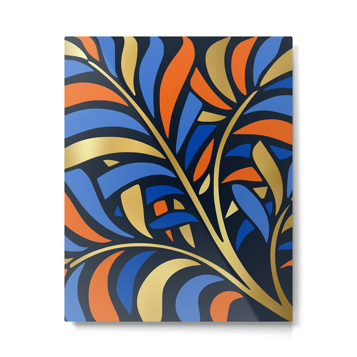 Tropical Leaf Decor Metal Print Gallery Image 1