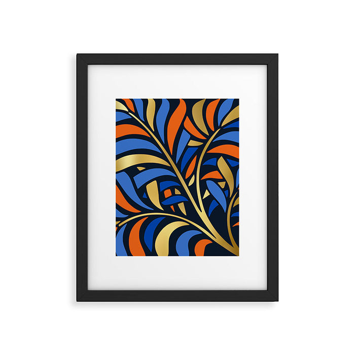Tropical Leaf Decor Framed Art Print Gallery Image 1