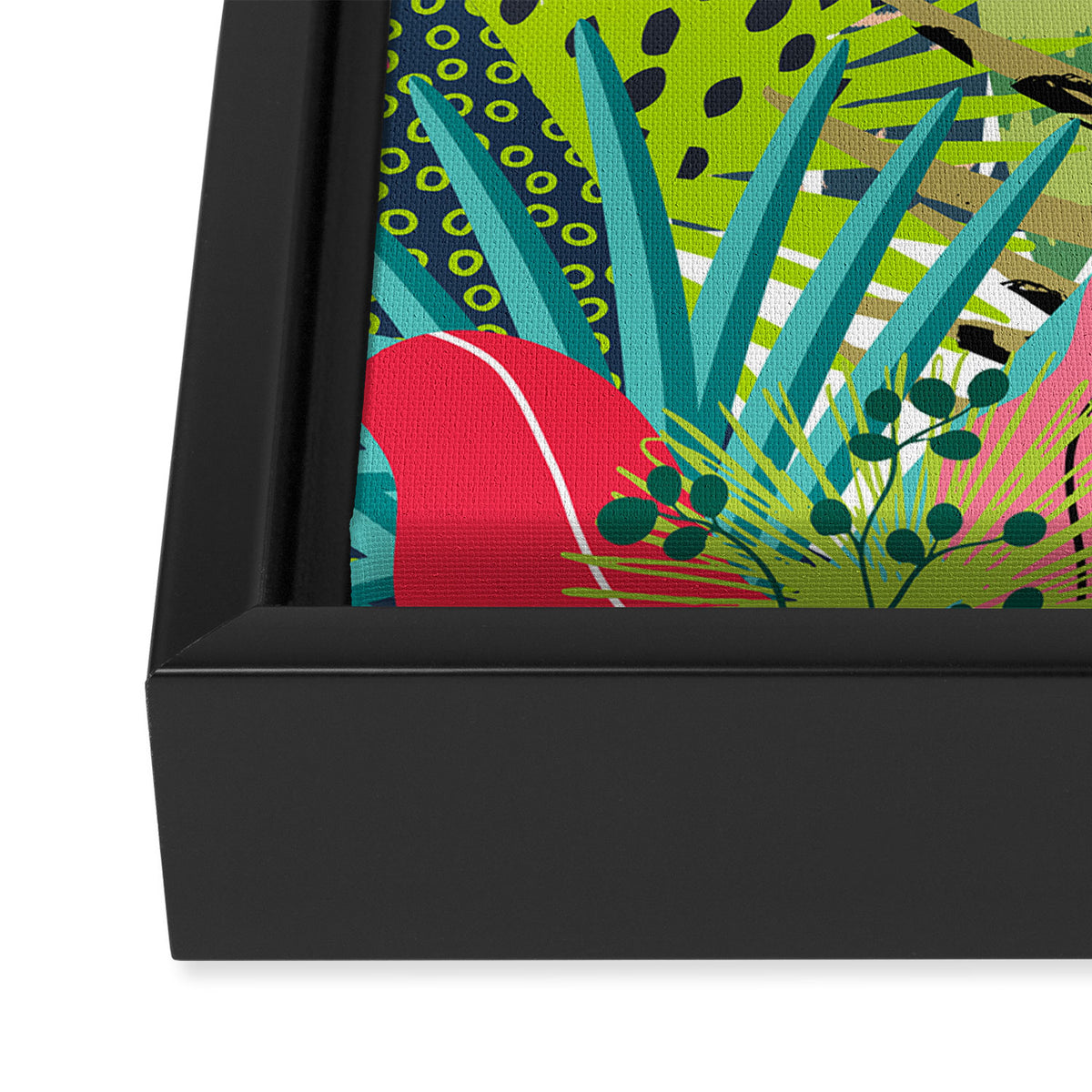 Tropical, Palms, Jungle Prints, Nature Art. Framed Canvas Print Gallery Image 3