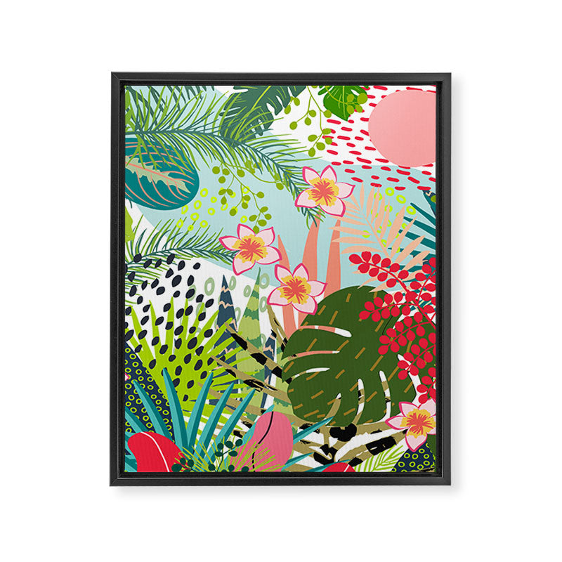 Tropical, Palms, Jungle Prints, Nature Art. Framed Canvas Print Gallery Image 8