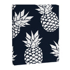 Tropical, Pineapples, Navy Blue ad White Canvas Print Gallery Image 8