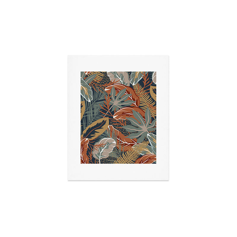 Tropical Wild Garden, Boho Wall Art Art Print Gallery Image 1