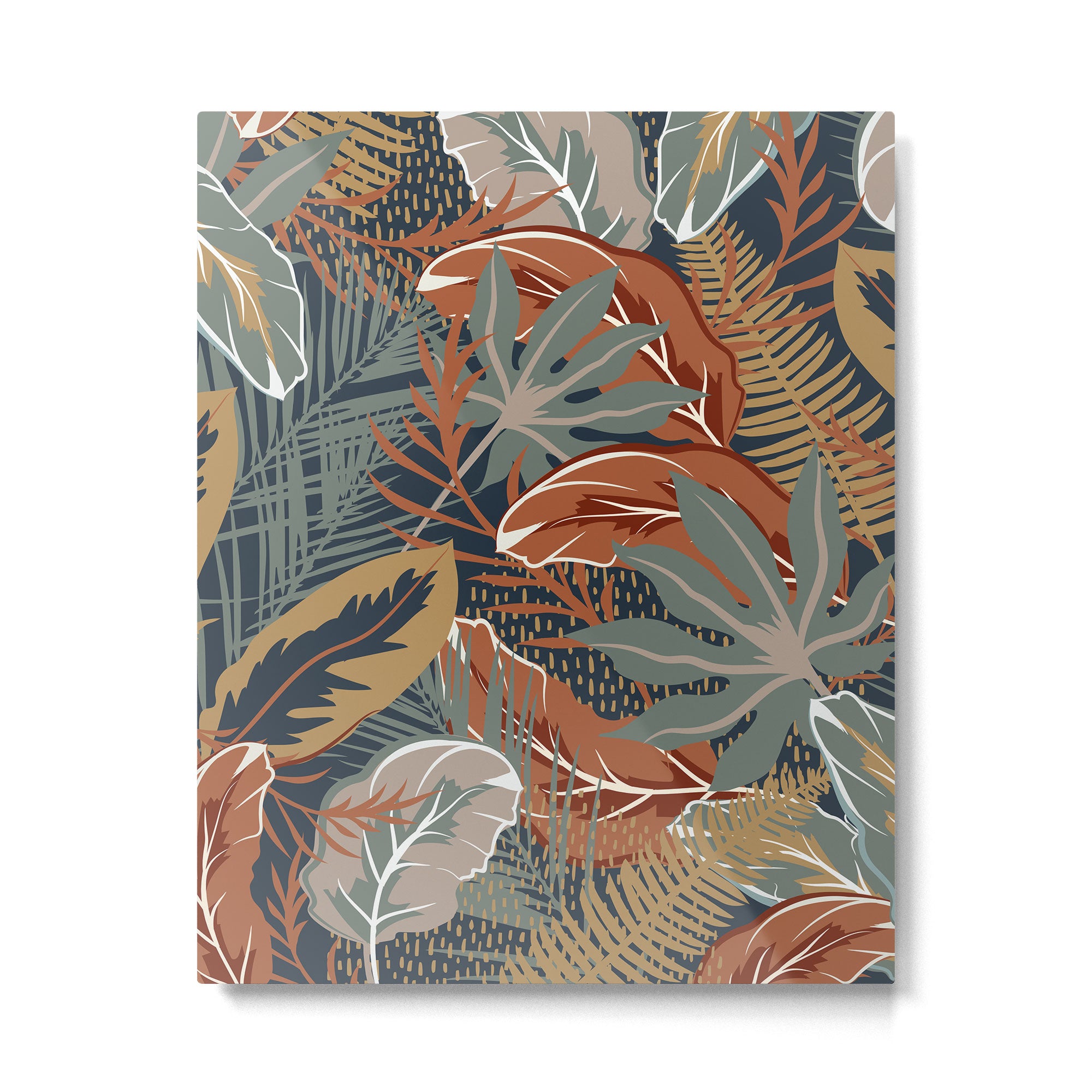 Tropical Wild Garden, Boho Wall Art Metal Print Gallery Image 6