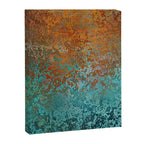 Vintage Copper and Teal Rust Canvas Print Gallery Image 8