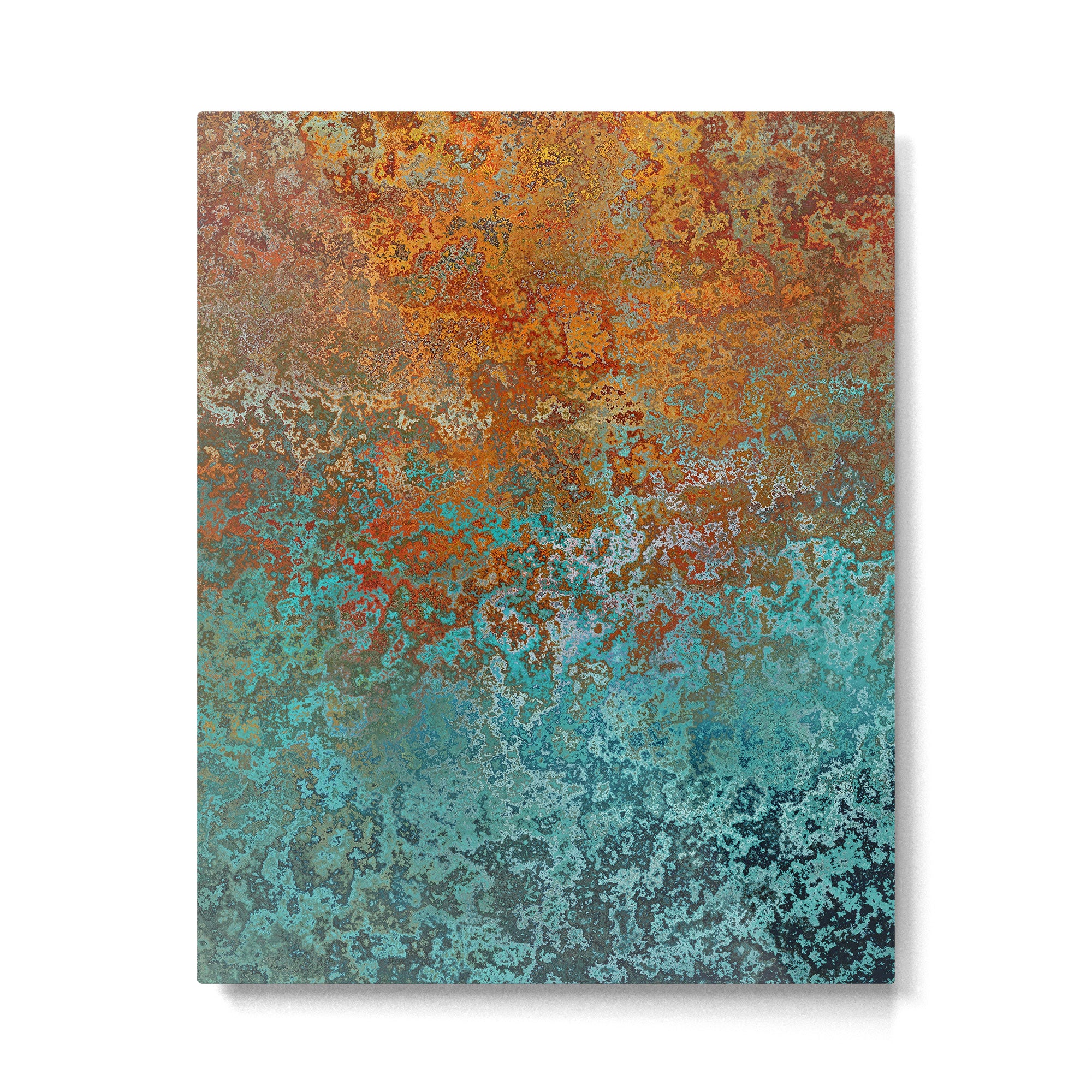 Vintage Copper and Teal Rust Metal Print Gallery Image 6