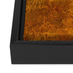 Vintage Gold Rust, Minimal Art Framed Canvas Print Gallery Image 3