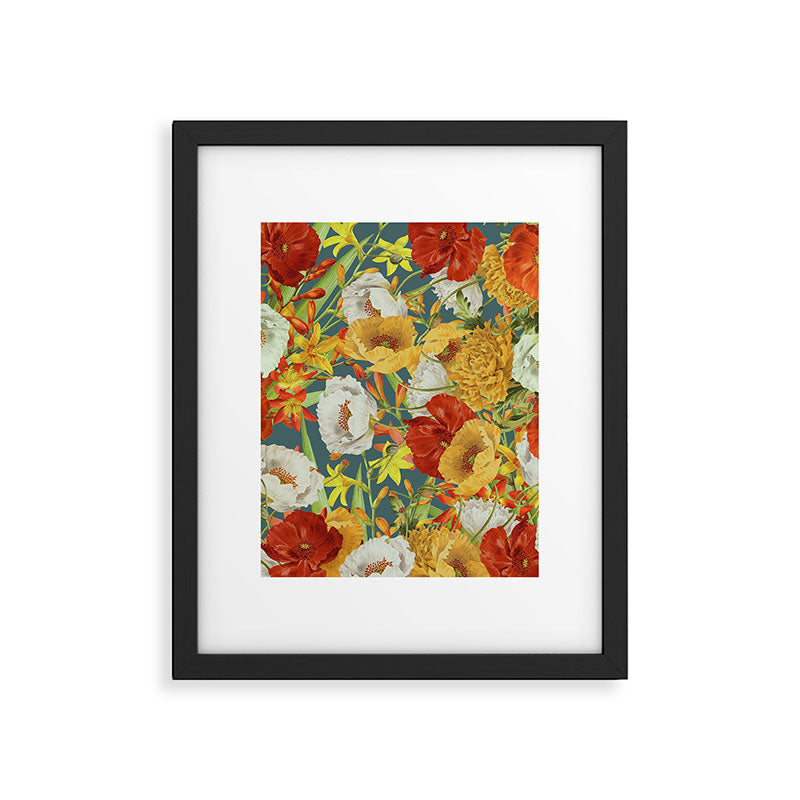 Vintage Poppy Floral Framed Art Print Gallery Image 6