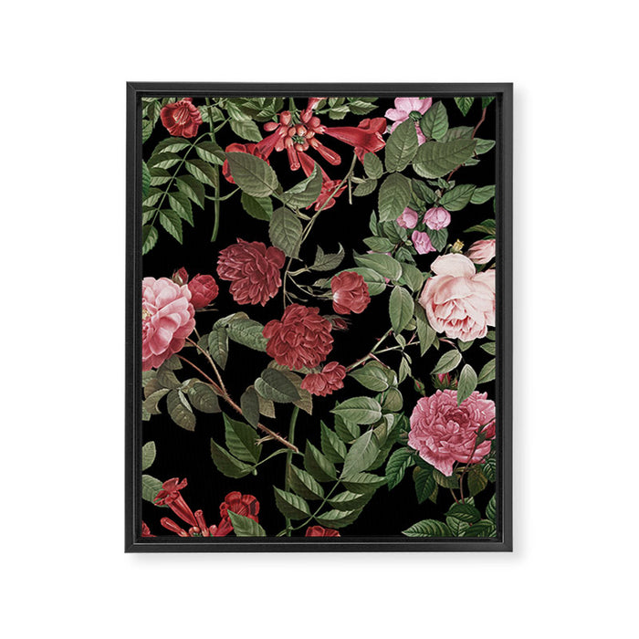 Vintage Roses, Floral Prints Framed Canvas Print Gallery Image 1