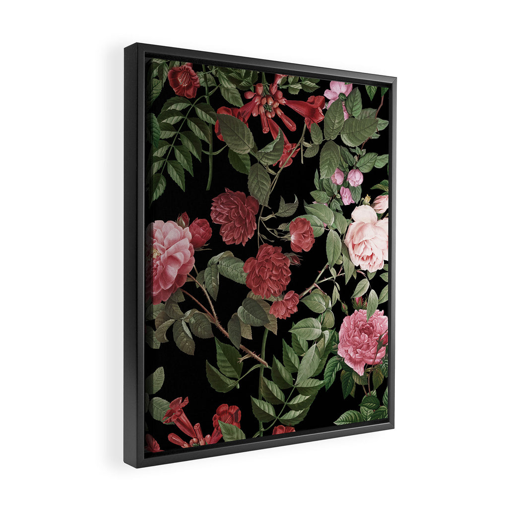 Vintage Roses, Floral Prints Framed Canvas Print Gallery Image 2