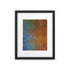 Vintage Rust, Copper and Blue Framed Art Print Gallery Image 6