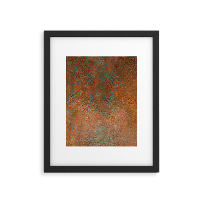 Vintage Rust Copper Framed Art Print Gallery Image 1