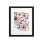 Watercolor, Blush Pink and Peach, Floral Prints Framed Art Print Gallery Image 6