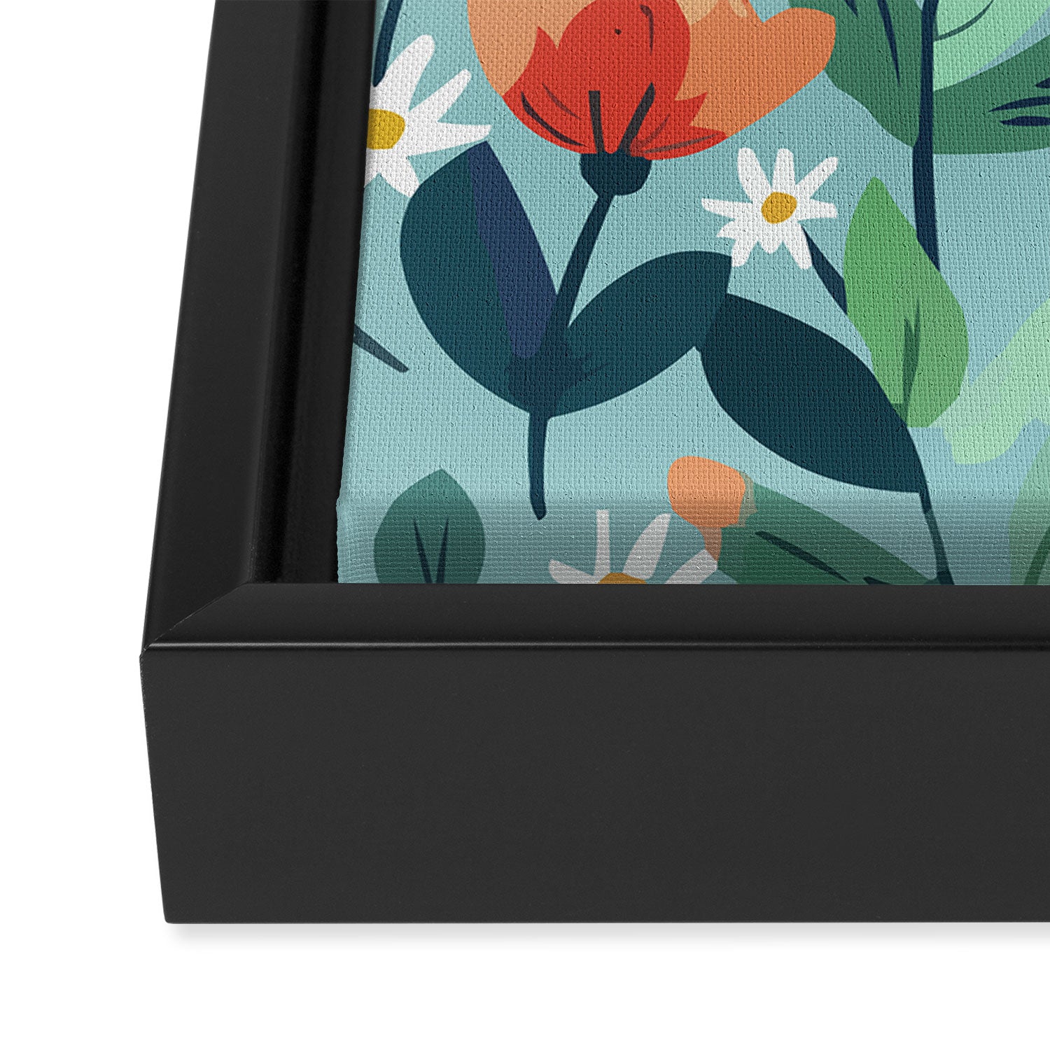 Whimsy Floral Infusion Framed Canvas Print Gallery Image 3