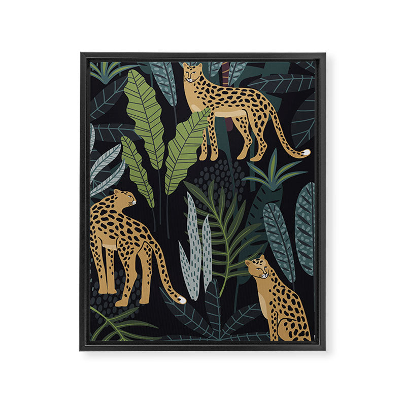 Wild Cheetah Prints Framed Canvas Print Gallery Image 8