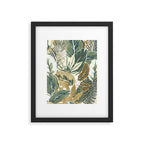 Wild Tropical Prints, Green and Gold Framed Art Print Gallery Image 6