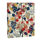 Wildflowers, Floral Prints, Red, Navy, Yellow Canvas Print Gallery Image 8
