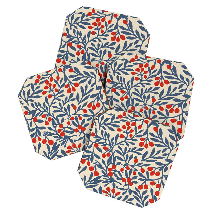 Winter Berries and Blue Coaster Gallery Image 1