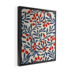 Winter Berries and Blue Framed Canvas Print Gallery Image 2