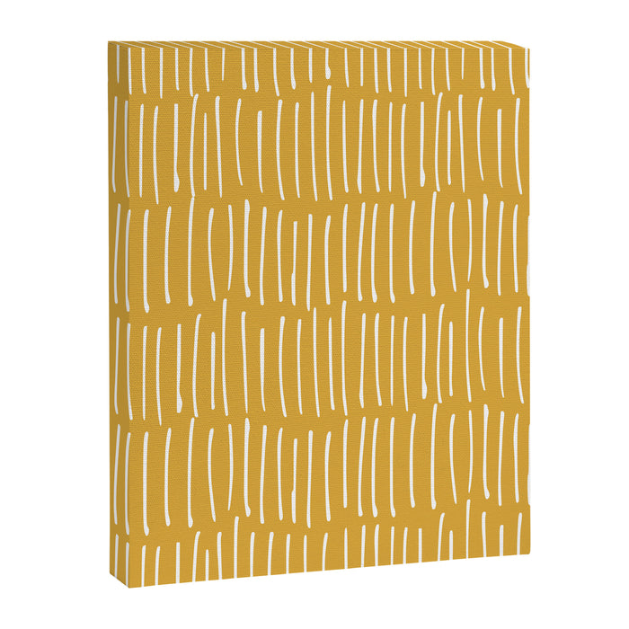 Yellow Abstract Line Art Canvas Print Gallery Image 1