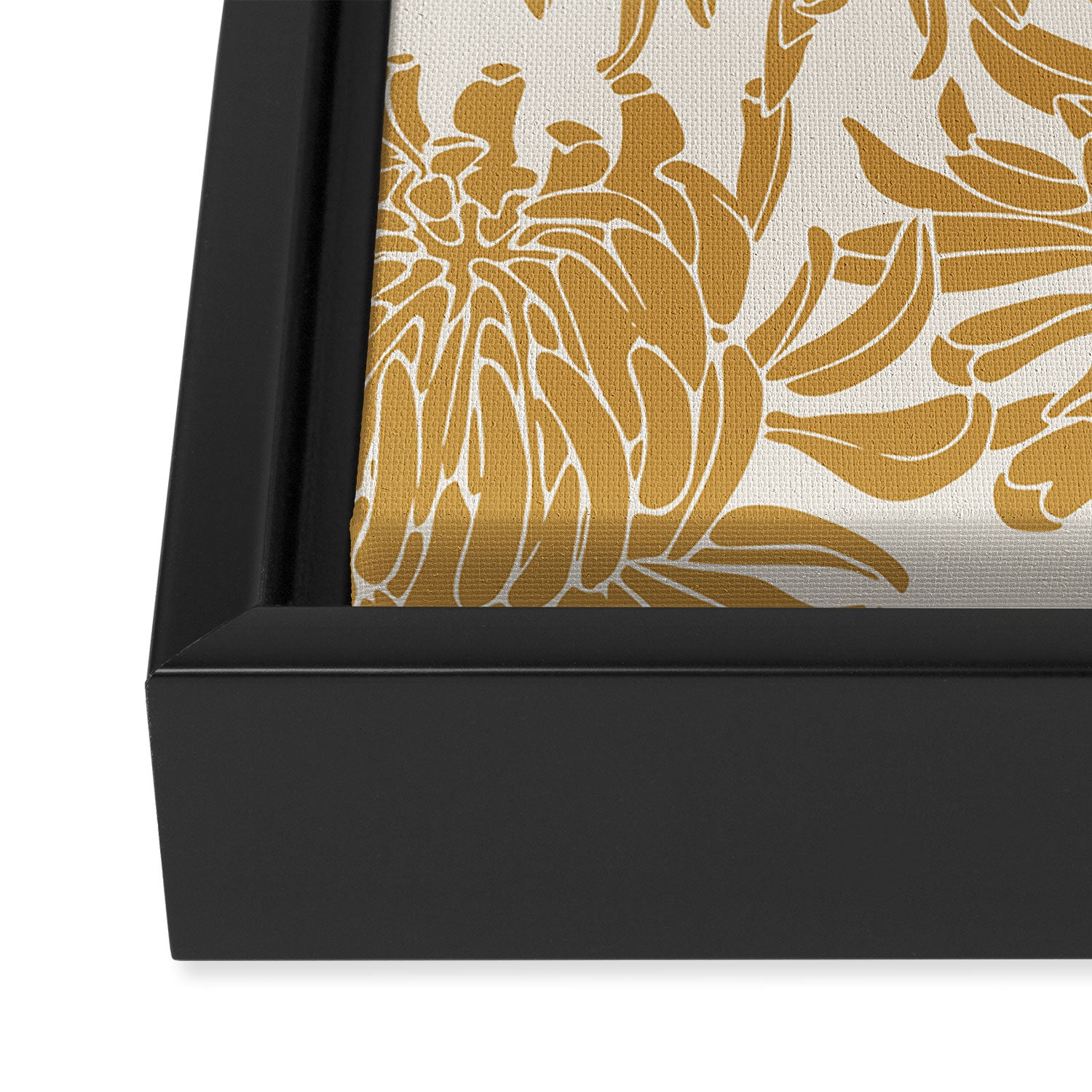 Yellow Chrysanthemums, Floral Framed Canvas Print Gallery Image 3