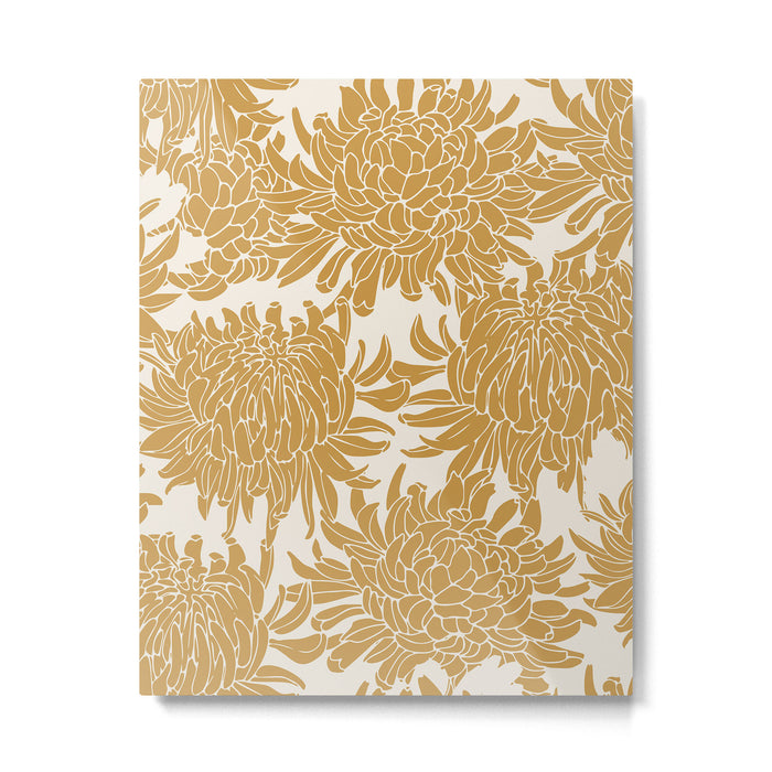 Yellow Chrysanthemums, Floral Metal Print Gallery Image 1