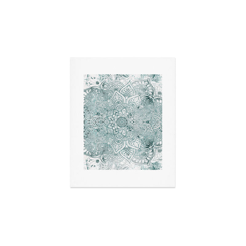 Yoga, Mandala, Prints Green, Wall Art Boho Art Print Gallery Image 1