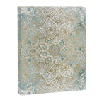 Yoga, Mandala, Teal and Gold, Wall Art Boho Canvas Print Gallery Image 8