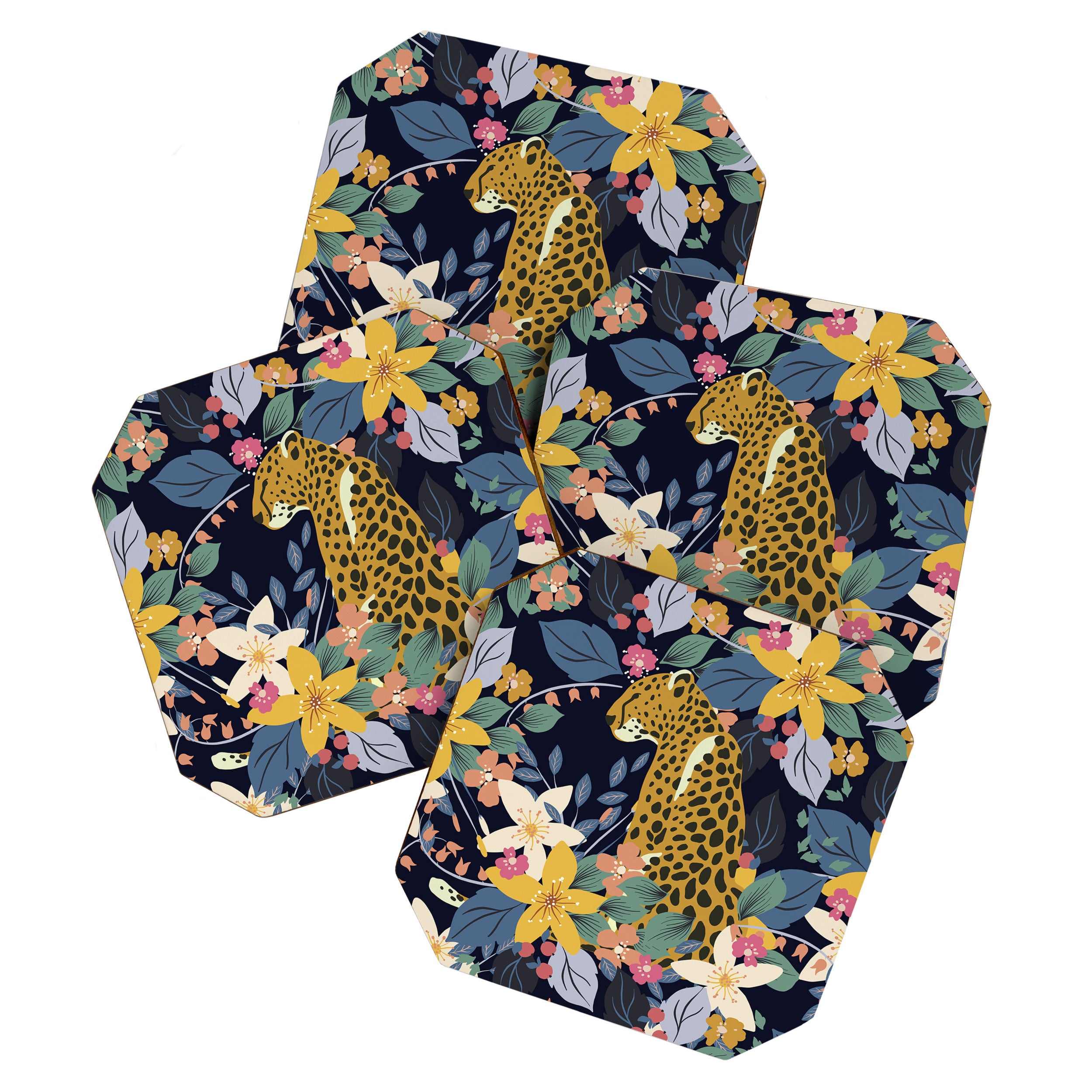 Ziggy Cheetah Prints Coaster Gallery Image 1