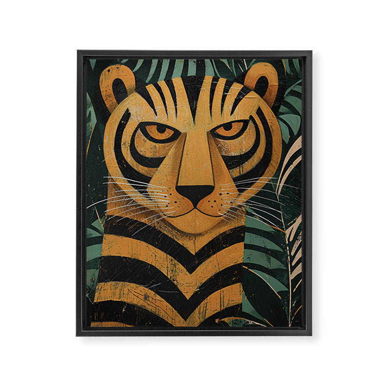 Zireth Tiger Framed Canvas Print Gallery Image 8