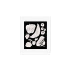 Abstract Fruit Black Art Print Gallery Image 1
