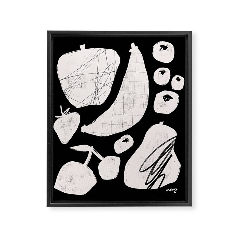 Abstract Fruit Black Framed Canvas Print Gallery Image 6