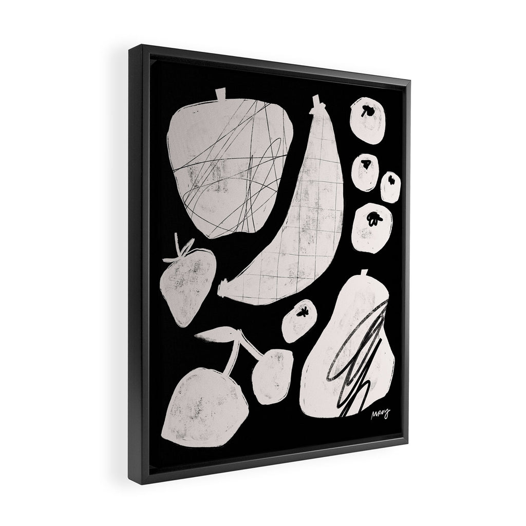 Abstract Fruit Black Framed Canvas Print Gallery Image 2