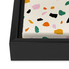 Harvest Terrazzo (Cream) Framed Canvas Print Gallery Image 3