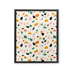 Harvest Terrazzo (Cream) Framed Canvas Print Gallery Image 8